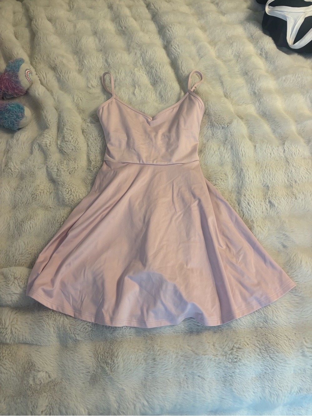 Gilly Hicks Light Pink Spaghetti Strap Fit & Flare Mini Dress - Picture 1 of 2